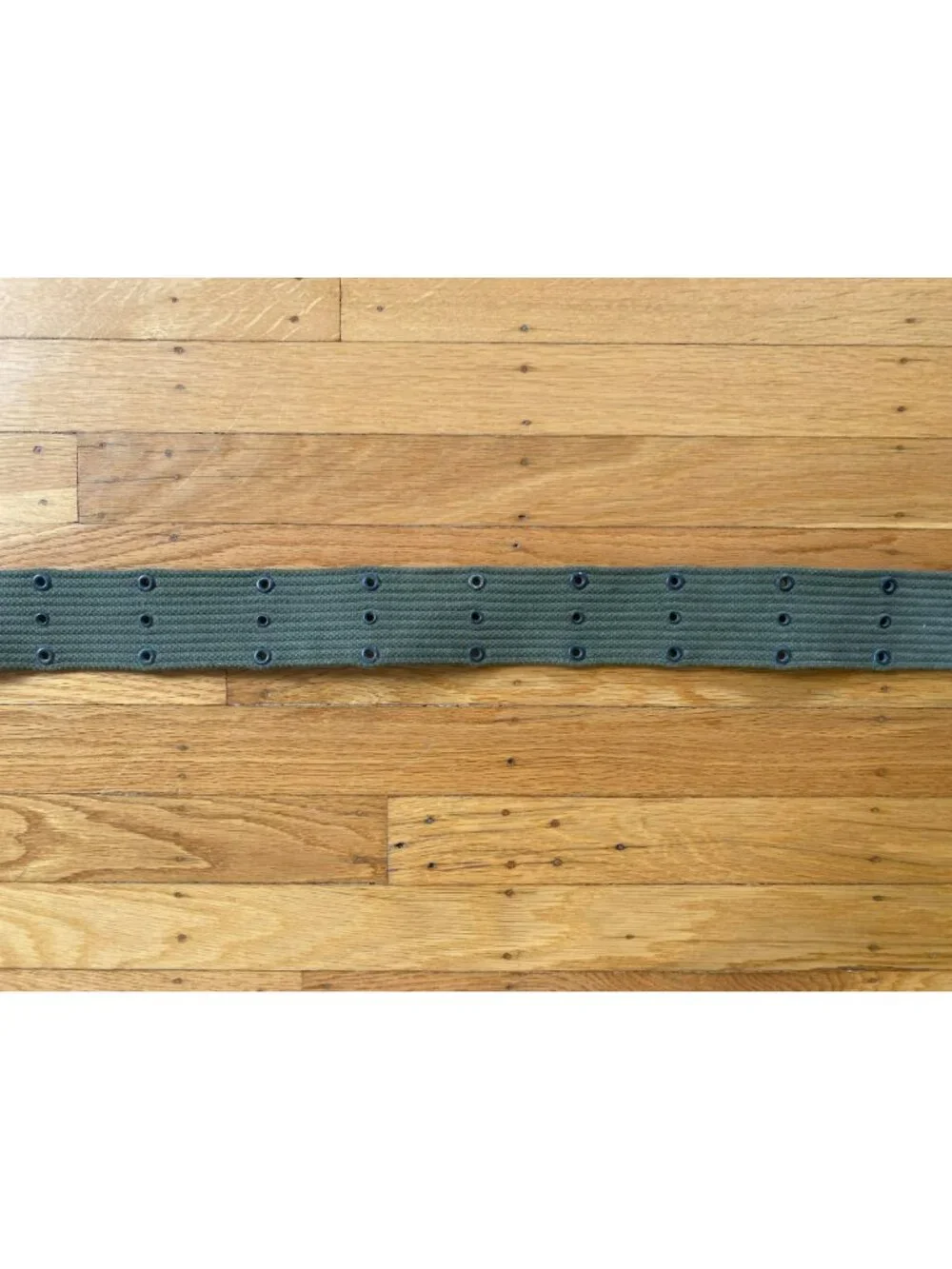 Vintage US Army M1936 Pistol Belt WWII Military Olive Drab Adjustable 41-34